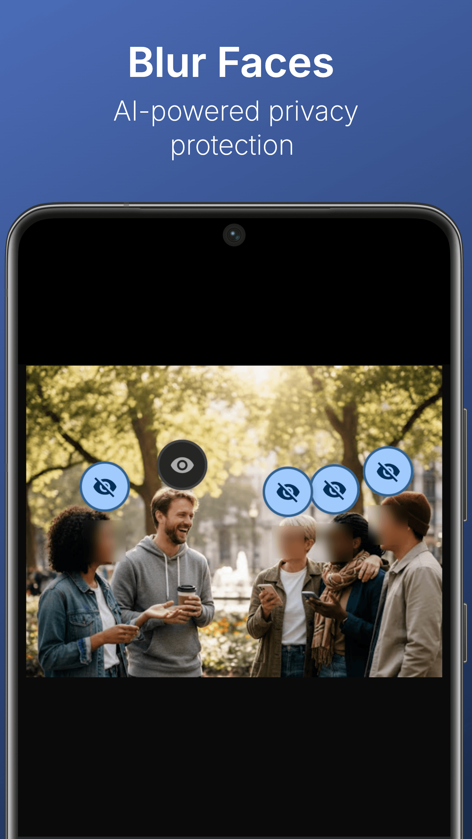 BlurQ app manual blur tool censoring license plate on iPhone